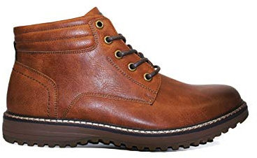 TOP STAKA Men's Boots, Leather Lace Up Winter Shoes for Work, Travel, Business, Casual Shoes