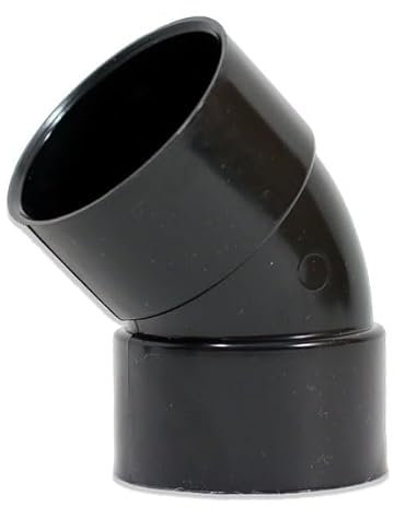 eco-filtration 56mm/2 45 Degree Bend – Durable PVC Pipe Connector for Domestic Waste Pipe, Pond, Garden, and Drainage Systems – Easy Assembly for Watertight Seal