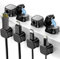 8 Pezzi Clip per Cavi, Magnetico con Autoadesivo Clip Cavo, Organizer per Cavi Magnetico con Adesivo Forte, Fermacavo Autoadesivo, Cable Organizer, per Hdmi Usb Cavo Audio Scrivania Comodino (Nero)