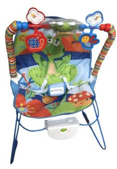 Mobiclinic®, Babywippe, Mit Sicherheitsgurt, Vibrierender Sitz, Spielbogen, 12 Lieder, Blitzlicht, Sicher, Von 0 bis 7 Monaten, Bis 9 kg, In 2 Positionen verstellbar, Mehrfarbig