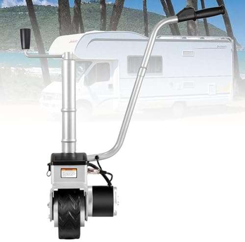 Rueda de Apoyo eléctrica Remolque de Ruedas motorizado para Mover remolques, Remolque de Ruedas eléctrico de 12 V, Ayuda para maniobras, Remolque, Caravana, Ruedas motorizadas de Aluminio