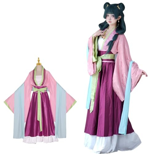 CR ROLECOS Maomao Disfraz de cosplay para mujer, anime, farmacéutico, Mao Mao Fee, juego completo, para Halloween, carnaval, fiesta, traje L
