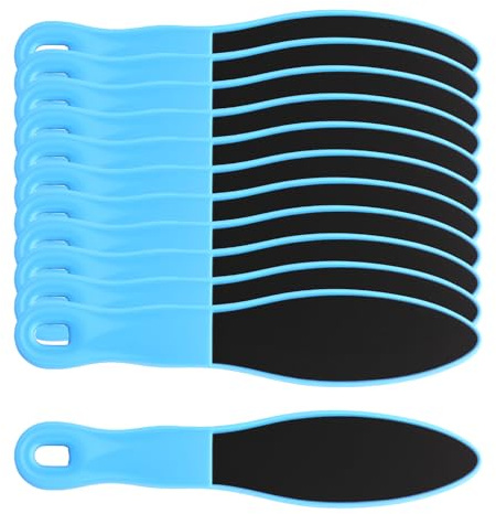 Lime à Corne Pieds 12 Pièces – Râpe à Callosités Double Face Réutilisable & Lavable, Poignée Ergonomique Lime Pieds Douce & Efficace pour Talons Secs Fissurés et Peau Rugueuse – Soins des Pieds Maison
