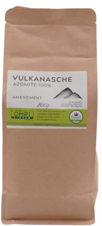 ALMICANNA: Cenere vulcanica AZOMITE 100% 800 g – Attivatore naturale del suolo, ricco di minerali e oligoelementi