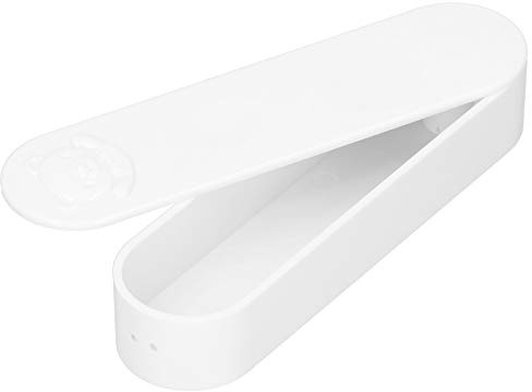Generic Contenitore per Tampone di Cotone Modello Orso Cartone Animato Porta Tampone Autoresiliente per Piccoli Accessori (WHITE)