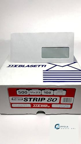 Buste Commerciali 11X23 Senza Finestra Autoadesive - 80 Gr Blasetti - 50 Pezzi