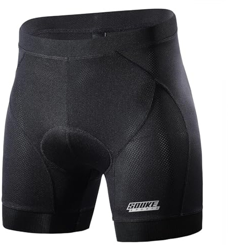 Souke Sports Men's 4D Padded Cycling Shorts Underwear for Road Bike