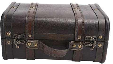 Alvinlite Holz Aufbewahrungsboxen, Vintage Holzkoffer Dekorative Boxen Studio Dekoration Fenster Display Fotografie Requisiten Koffer