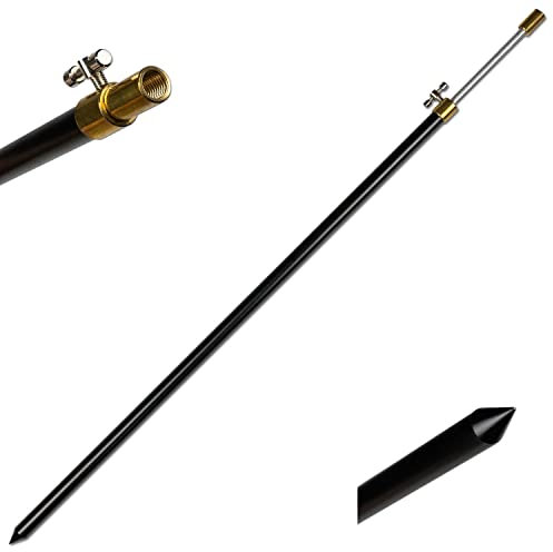 Rutenhalter Bankstick Alu T-Lock 50-90cm schwarz