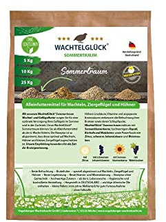 WachtelGlück® Sommertraum Wachtelfutter 5 Kg