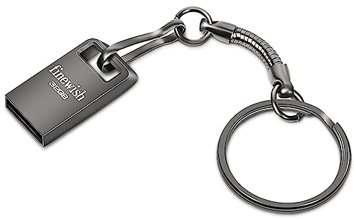 Chiavetta USB 2.0 32 GB Mini, Penna USB Flash Drive per Laptop, PC, Auto, Smart TV (Grigio)