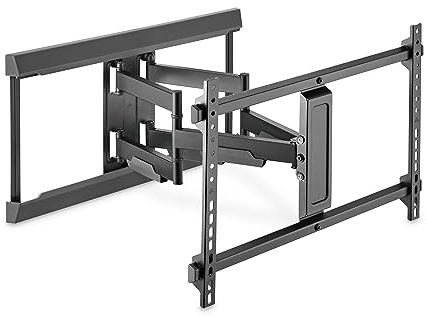 DIGITUS Supporto a parete per TV Full-Motion - per TV o monitor da 37-80 - carico massimo 60 kg - VESA da 200x100 a 600x400 - estensibile, orientabile, inclinabile - gestione cavi integrata - nero