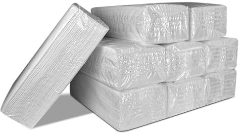 Toalla Papel Secamanos Zig Zag Laminadas Doble Capa 1350 unidades | 9 Paquetes de 150 unidades