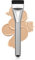 BEAUTYFACTOR Flat Foundation Brush,Korean Makeup Brush Spatula Facial Brush for Liquid Foundation,Premium Face Makeup Brush for Blending Cream (Silver)