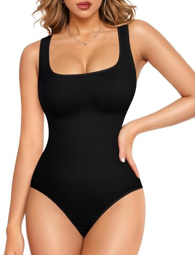 Junlan Body Gainant Femme Ventre Plat Gaine Amincissante Sculptant Minceur Invisible Bodysuit