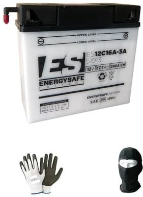 Compatible avec BMW R RS (K87) 1150 2001 A 2003 Batterie DÉJÀ PRÊTE À L'INSTALLATION 51913 12V/19AH (12C16A-3A) SPÉCIFICATIONS des Batteries DE DÉMARRAGE DE Moto SÉCURISÉES en ÉNERGIE