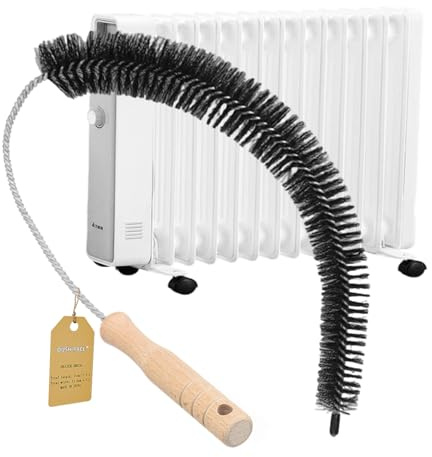 Spazzola per radiatori Premium - Spazzola per la pulizia dei radiatori con setole morbide, flessibile per la pulizia dei radiatori | Detergenti per radiatori e accessori per la pulizia della casa