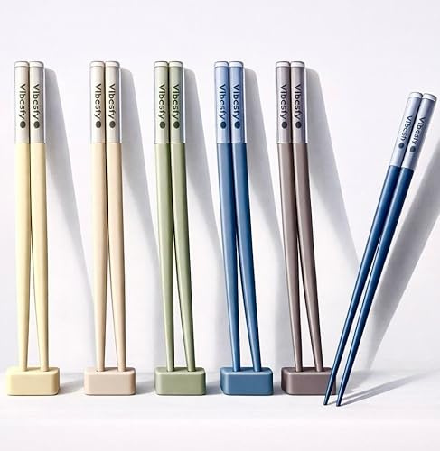 Palillos Japoneses Reutilizables para Sushi – Set Premium Antideslizante – Chopsticks de Acero Inoxidable Elegantes – Kit Sushi Ideal para Regalo, Ramen y Comida Japonesa
