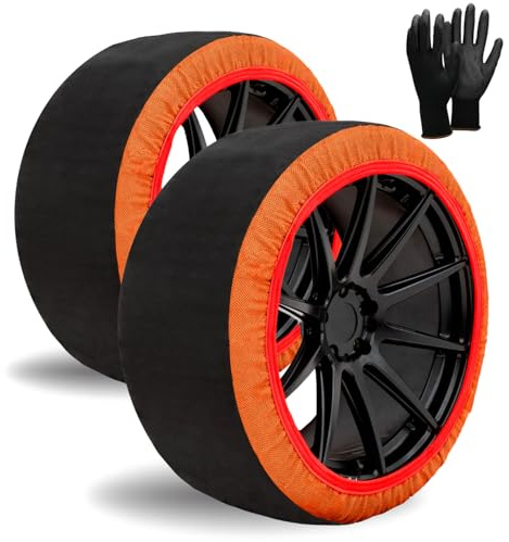 SNOWGO PRO - Juego de 2 cadenas textiles para nieve - Talla XS a XXL - Homologado 16662-1 Europa - Adecuado para vehículos 4x4, vehículos eléctricos, vehículos comerciales <3,5T. (SNOWGO PRO, M)