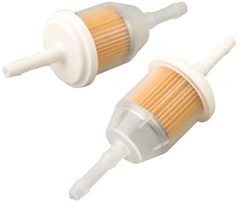 2 pcs Small Inline Fuel Filter Twin Pack for 6mm & 8mm Fuel Lines
