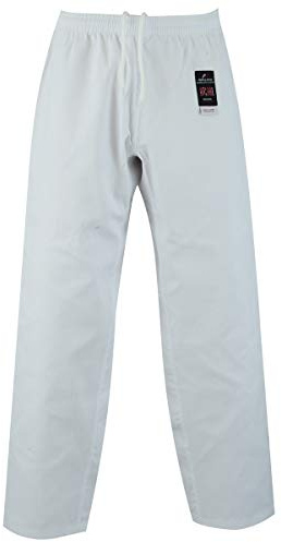 Malino Men's Martial Arts Karate Pants 7oz Poly-Cotton White Size 180