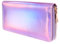 TENDYCOCO Brieftasche holographische Reißverschluss Lange Brieftasche Kreditkarteninhaber Clutch Bag für Frauen