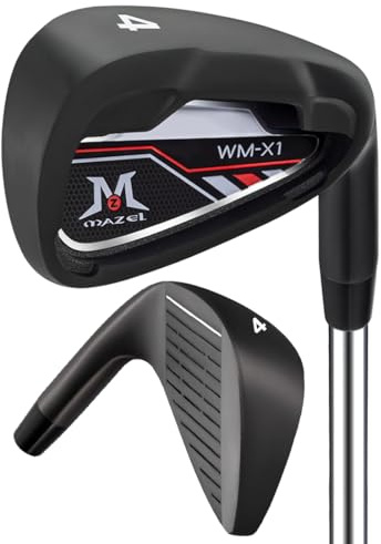 MAZEL Golf Iron for Men 1,2,3,4,5,6,7,8,9, P, S, Right Hand Single Golf Club Iron CNC Milled Face, Precise Direction Control