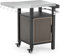 onlyfire Chariots pour Barbecue, Desserte a Roulette, Desserte Extérieur avec Table D'appoint, Trois Niveaux, Plateau de Table en Acier Inoxydable, Desserte de Jardin, Chariot Plancha Exterieur