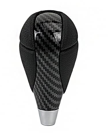 muge racing Gear Shift Knob Carbon Fiber Leather for Most Lexus ES300 GS430 IS250 LX470 RX450h Toyota Crown Corolla Camry Rav4 Prado 4Runner Highlander