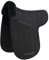 Engel Reitsport | SADEK1AP-D-SCH-SCH | Lammfell Satteldecke | Korrektur Aufpolsterbar | Fell in Sattellage | Fellkranz vorne | Dressur | Stoff schwarz Fell schwarz