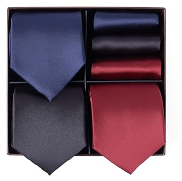 BRERA 67 - coffret cadeau homme 3 cravates et 3 mouchoirs de poche, homme accessoire costume, pochette homme avec cravate, cadeau homme original mariage