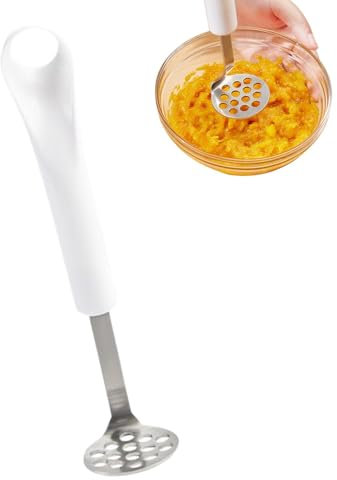 Haushalts-Schlammpresse Aus Edelstahl - Manuelles Kartoffelstampfer-Werkzeug, Haushalts-Schlammschleifer-Gadget | Kartoffelstampfer Mit Rutschfestem, Hitzebeständigem Griff Für Zuhause, Küche, Restaur