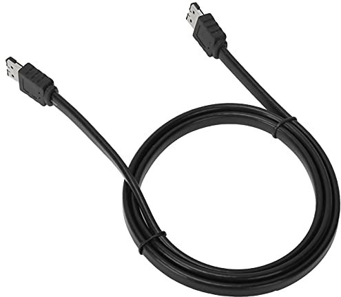 Tihebeyan High-Speed ESATA to Male to Male Connection Cable for Data Transfer Compatible with Hard Disks and Optical Drives (100cm)