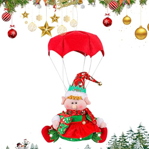 Nuyhadds Ornamento Paracadute | Figure Appese Festive Ornamento Giocattoli | Alberi di Natale Bambole Pendenti - Per La Decorazione Della Tavola Per Matrimoni, La Progettazione Di Scene Per Bambini E