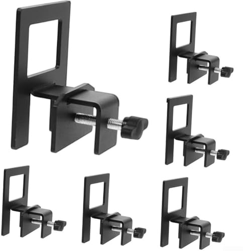 Justerbara halkfria madrasshållare 6-pack, metallsängramsanslutningar med upp till 3,3 cm bred passform, repskyddsstänger och verktygsfri skruvinstallation