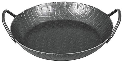 Turk Eisenpfanne schwer 28cm mit 2 Griffen und extra hohem Rand
