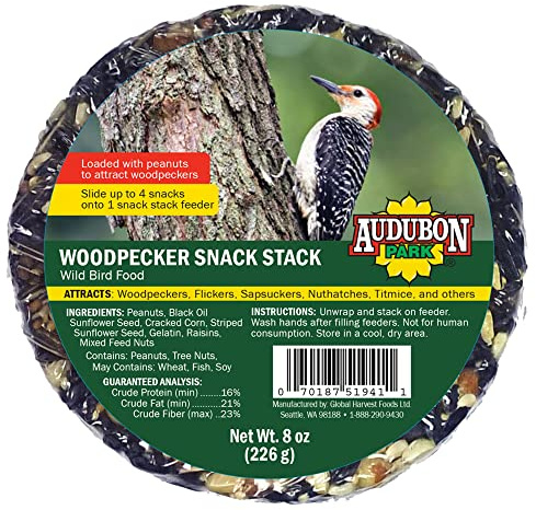 Audubon Park 13141 Woodpecker Snack Stack Bird/Wildlife Food, 1-Pack