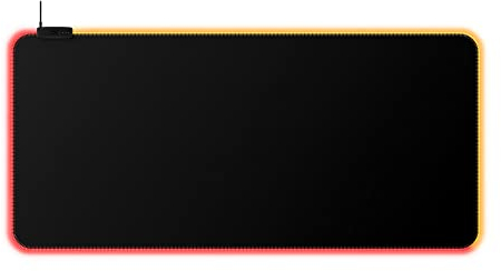 HyperX Pulsefire Mat – RGB-Mauspad, XL, RGB-Beleuchtung, rollbare Textiloberfläche, interner Speicher, Touch-Sensor-Profilumschaltung, rutschfeste Gummiunterseite, HyperX NGENUITY Software