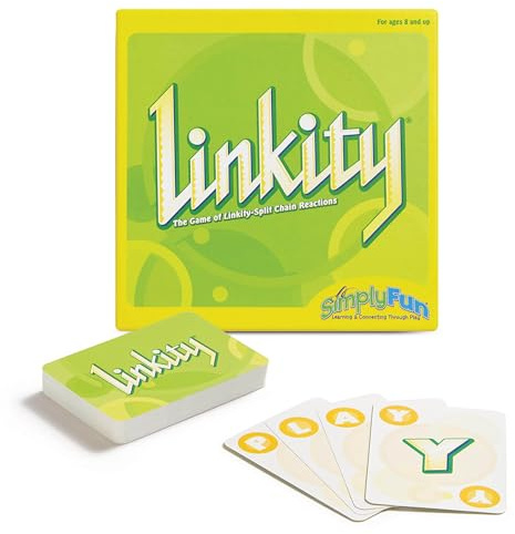 SimplyFun Linkity - Engaging Vocabulary and Word Association Educational Game for Ages 8 & Up, Perfect Word Game for Kids for Family Night, Classroom Learning, and Parties, for 3-8 Players