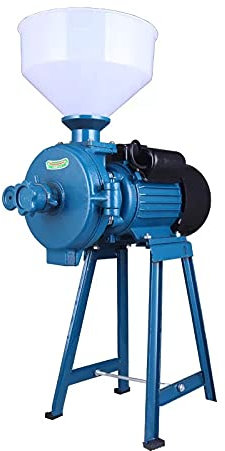 Electric Mill Machine Commercial Motor Mill- Wet Dry Cereals Grinder Machine for Speedy Grinding of Cereals/Rice/Corn/Coffee/Wheat