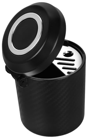 Mikinona Cenicero De Coche Con Tapa Multifuncional, Tamaño Pequeño, Material Abs Resistente, Para Automóvil y Exterior, Uso Diario, Accesorio Práctico Para