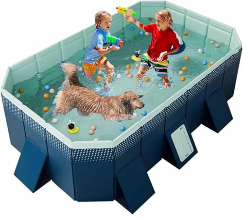 ZXINXIN Piscina Plegable para niños, Piscina Plegable para niños, Piscina para Mascotas, Piscina Plegable para Perros, bañera portátil, Piscina no Inflable 260cm