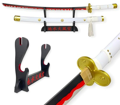 Katana Decorativa Giapponese - Spada di Zoro (Ame No Habakiri) - Supporto Premium Incluso