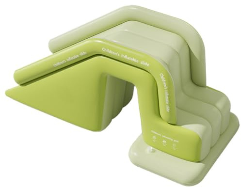 Tobogán Inflable para Piscina, tobogán Inflable de PVC para Piscinas elevadas, Deslizamiento de inflado automático para Patio, césped, Interior, 74x32x32in