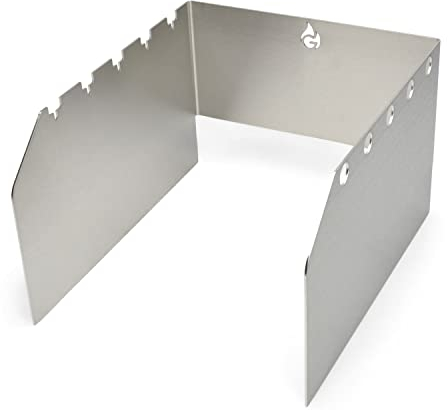 Grillrost.com Das Original Edelstahl Windschutz und Spießhalter | für Napoleon kleine Sizzle Zone Rogue, Freestyle, Legend - massiv & Nicht gesteckt