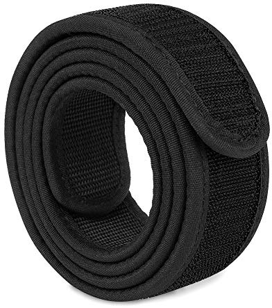 KRYDEX Innengürtel Taktischer Gürtel Zubehör für Einsatzgürtel 1,5 Hakenfutter Gürtel Schwarz (L)