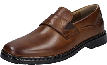 Josef Seibel Uomo Pantofole Alastair 15, Uomini Mocassini,Larghezza K (Molto_Larga),Soletta Removibile,Pantofola,Ufficio,Marrone (Cognac),41 EU / 7 UK