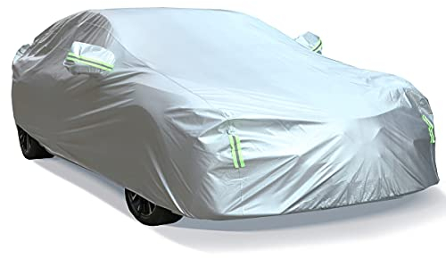 BEXITA Vollgarage Autoabdeckung wasserdichte Limousinen All Weather Full Car Cover Outdoor & Indoor - Regen Schnee Hagel Sonne UV-Schutz Universell passend für Limousine, Size XL: MAX 510cm