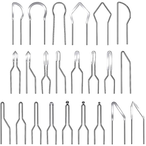 SAVITA 23 Piezas Puntas Quemar Madera, Reemplazo de Puntas Pirograbador Alambre para Máquina de Pirograbado Puntas para Bolígrafos para Pirograbado en Calabazas Madera Papel Cuero