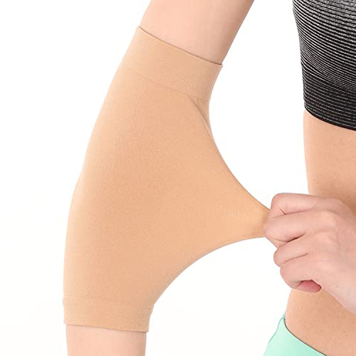 LATRAT Shaper del brazo, coderas anti-cicatrices ultrafinas, el tatuaje del antebrazo de la piel cubre el apoyo de la banda de las mangas de compresión, codo deportivo transpirable unisex